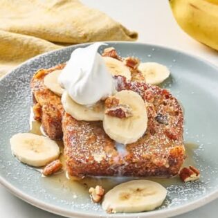 Banana Nut and Caramel French Toast