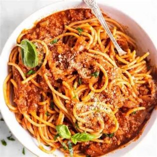 Meat Sauce Pasta